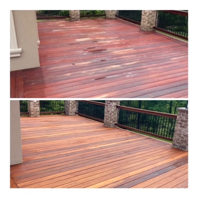 Deck refinishing