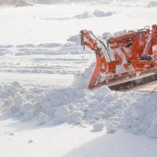 Snow plowing